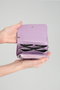Zoozie Bags Cartera Lila Mujer 100% Piel de PU Elegante y Sofisticada para Uso Diario y Noche